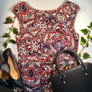 Paisley Boat Neck Dress - The Limited
